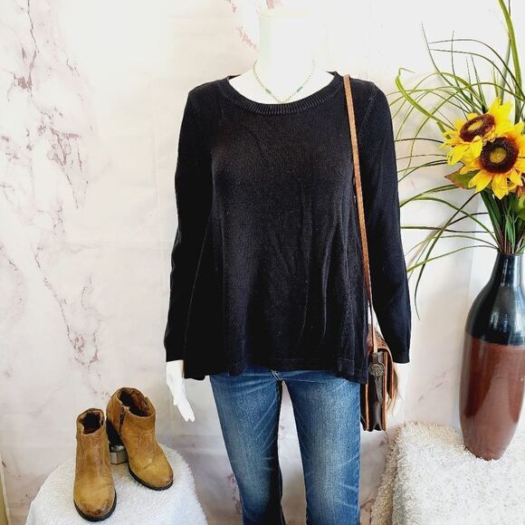 Ralph Lauren black cotton blend sweater - Picture 1 of 6